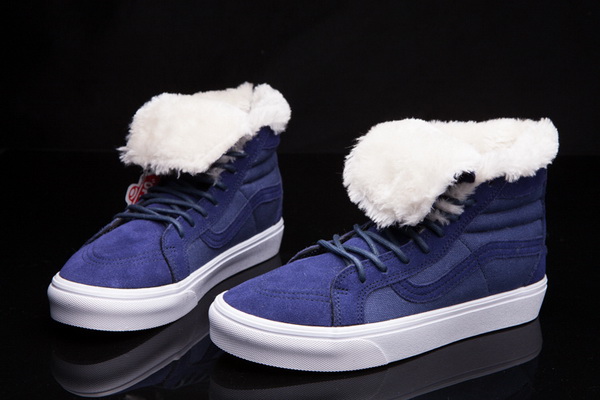 Vans High Top Shoes Lined with fur--005